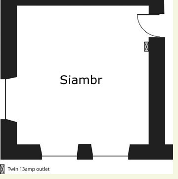 Siambr yn Neuadd y Ddinas I'w Logi